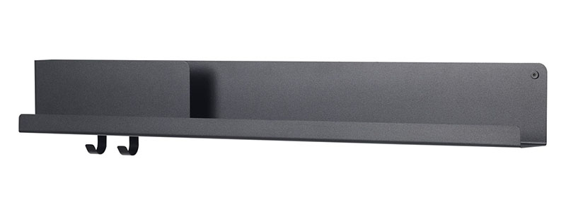 muuto - folded wandplank large zwart