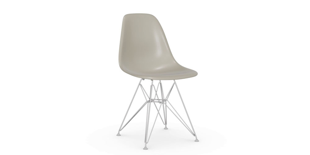 Vitra Plastic Chair DSR kiezelsteen